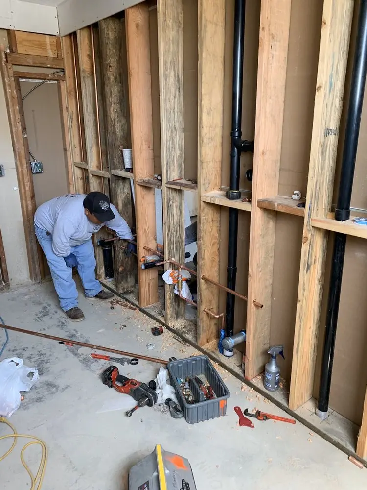 Commercial rough-in plumbing for Water Heater Replacement in Wilsons Landing
